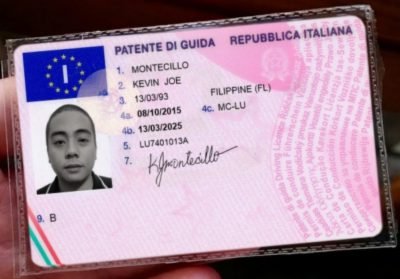 Apply for Italian driver’s license